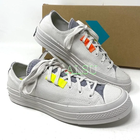 Converse Chuck 70 Canvas Pale Putty Gray Casual Womens Size Sneakers 168618C - Picture 2 of 10